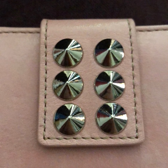 Be&d Pink Leather Studded Zip Around Wallet 💕 - Picture 3 of 8